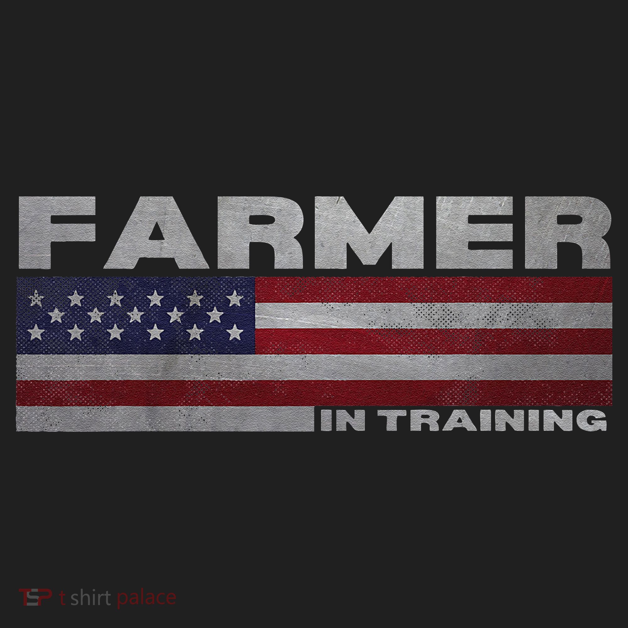Farmer In Training Future Farmer Patriotic American Flag Beanie