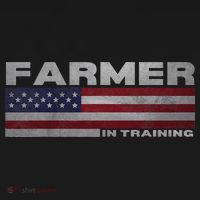 Farmer In Training Future Farmer Patriotic American Flag Women's Hoodie thumb 2