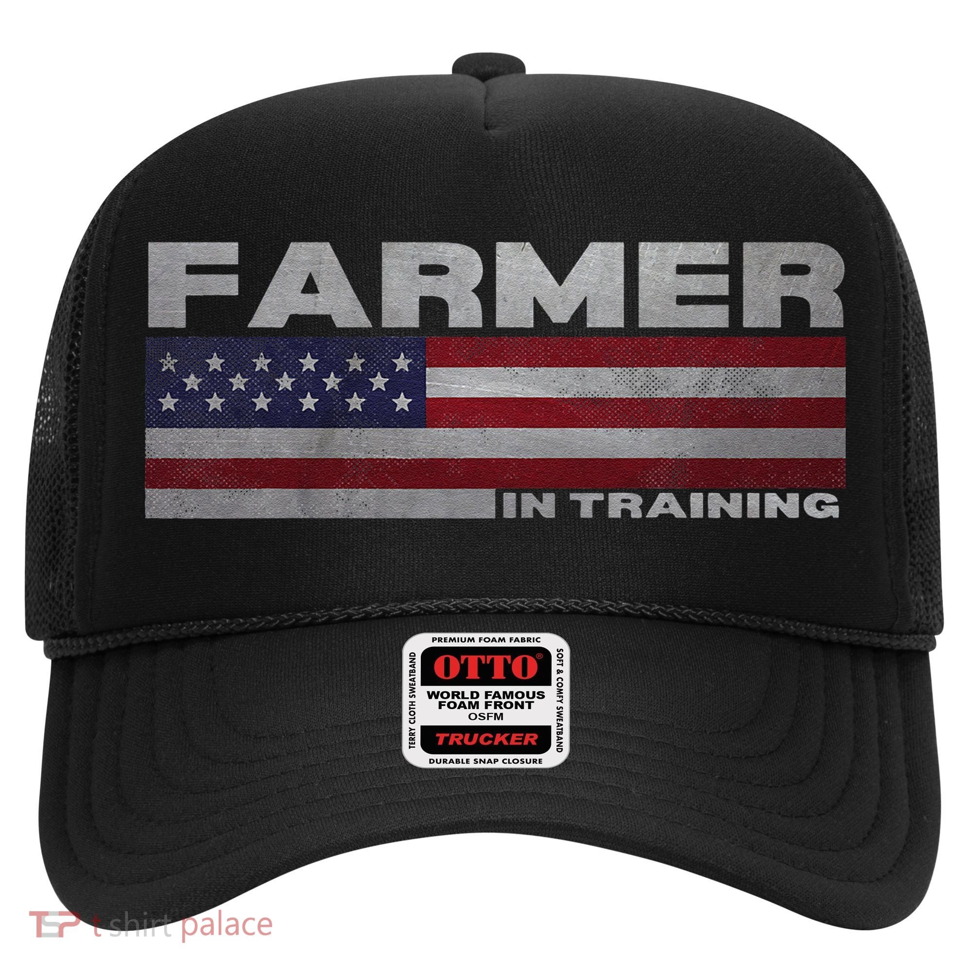Farmer In Training Future Farmer Patriotic American Flag Hat