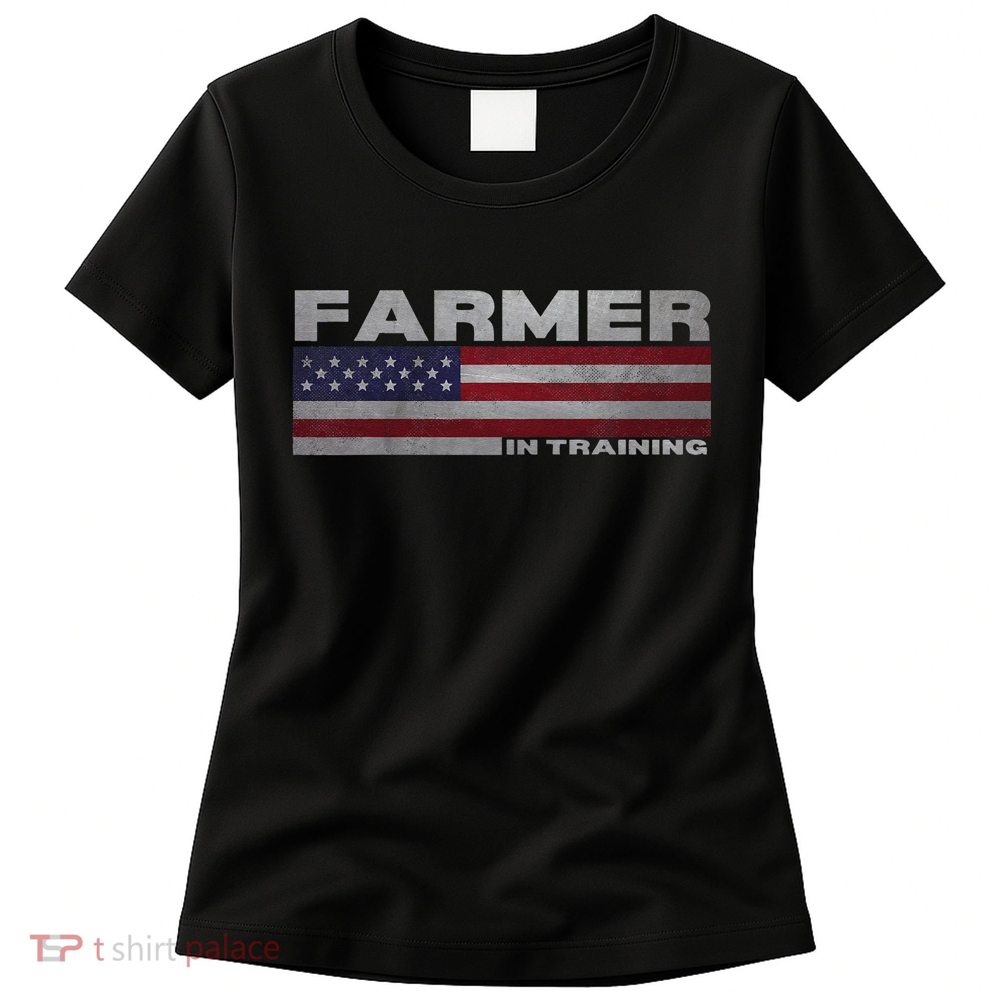 Farmer In Training Future Farmer Patriotic American Flag Women's T-Shirt