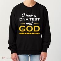 Funny I Took A Dna Test God Is My Father Jesus Christian Women's Sweatshirt thumb 0