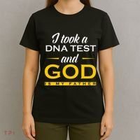 Funny I Took A Dna Test God Is My Father Jesus Christian T-Shirt thumb 4
