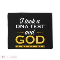 Funny I Took A Dna Test God Is My Father Jesus Christian Mousepad thumb 0