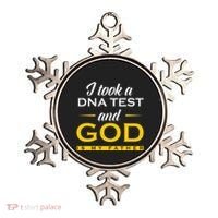 Funny I Took A Dna Test God Is My Father Jesus Christian Ornament thumb 0