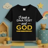 Funny I Took A Dna Test God Is My Father Jesus Christian Toddler T-Shirt thumb 3