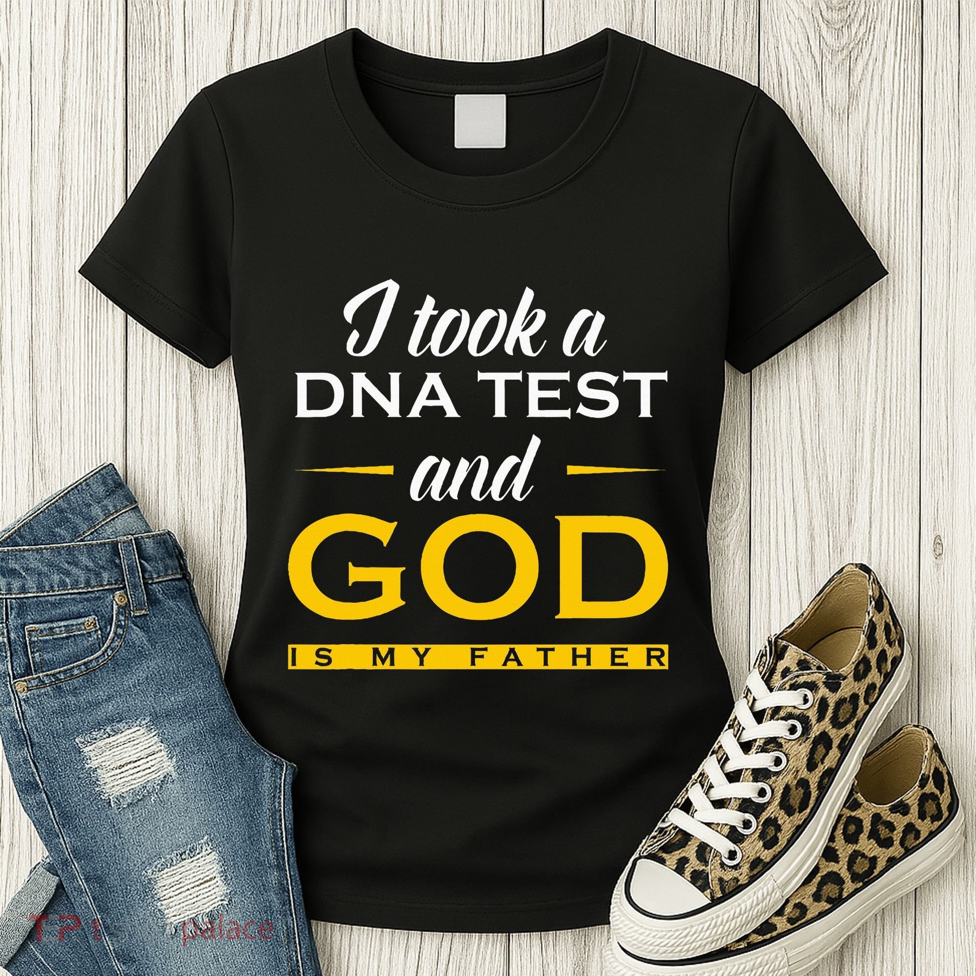 Funny I Took A Dna Test God Is My Father Jesus Christian Women's T-Shirt