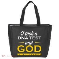 Funny I Took A Dna Test God Is My Father Jesus Christian Tote Bag thumb 0