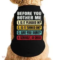 Funny Information Technology Tech Technical Support Gift Doggie Tank thumb 0