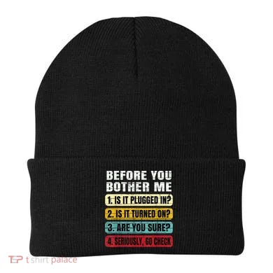 Funny Information Technology Tech Technical Support Gift Beanie