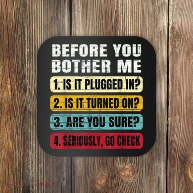 Funny Information Technology Tech Technical Support Gift Coaster