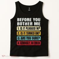 Funny Information Technology Tech Technical Support Gift Tank Top thumb 2