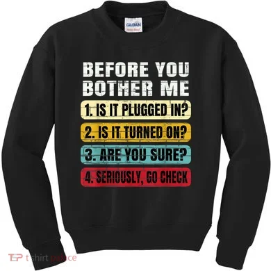 Funny Information Technology Tech Technical Support Gift Kids Sweatshirt