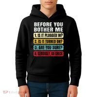 Funny Information Technology Tech Technical Support Gift Kids Hoodie thumb 4