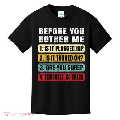 Funny Information Technology Tech Technical Support Gift Kids T-Shirt