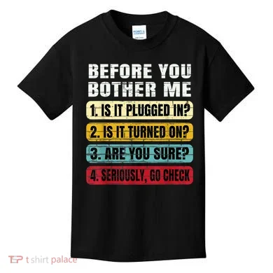 Funny Information Technology Tech Technical Support Gift Kids T-Shirt