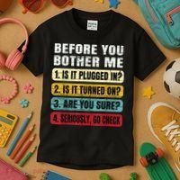 Funny Information Technology Tech Technical Support Gift Kids T-Shirt thumb 3