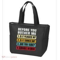 Funny Information Technology Tech Technical Support Gift Tote Bag thumb 3