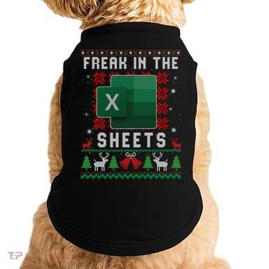 Freak In The Sheets Excel Ugly Christmas Sweater Doggie Tank