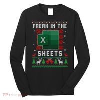 Freak In The Sheets Excel Ugly Christmas Sweater Long Sleeve Shirt thumb 0