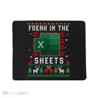 Freak In The Sheets Excel Ugly Christmas Sweater Mousepad thumb 0