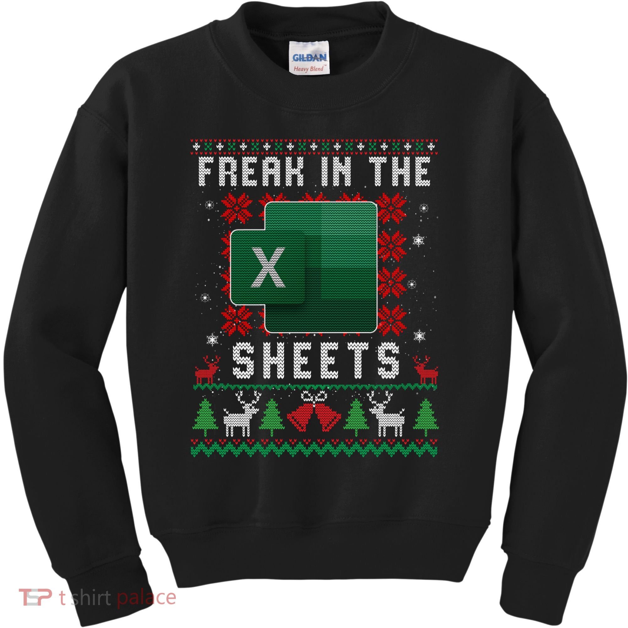 Freak In The Sheets Excel Ugly Christmas Sweater Kids Sweatshirt