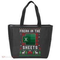 Freak In The Sheets Excel Ugly Christmas Sweater Tote Bag thumb 0