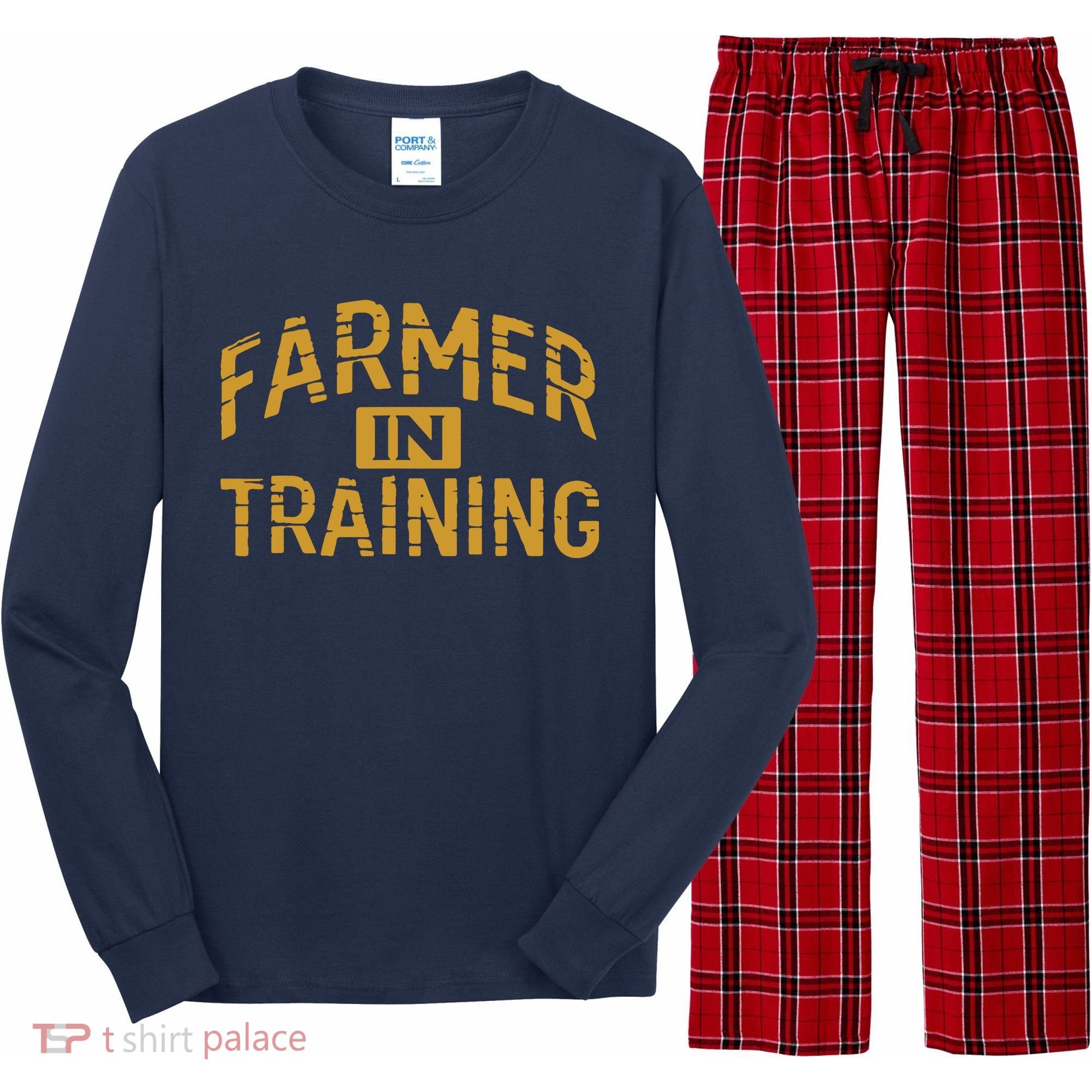 Farmer In Training Farmer Long Sleeve Pajama Set