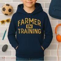 Farmer In Training Farmer Kids Hoodie thumb 2