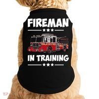 FIREMAN IN TRAINING for boy and girl Doggie Tank thumb 0