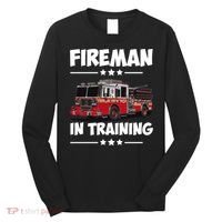 FIREMAN IN TRAINING for boy and girl Long Sleeve Shirt thumb 0