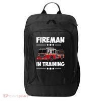 FIREMAN IN TRAINING for boy and girl City Backpack thumb 0