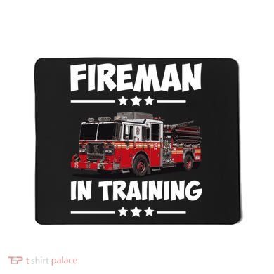 FIREMAN IN TRAINING for boy and girl Mousepad