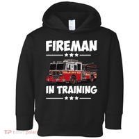FIREMAN IN TRAINING for boy and girl Toddler Hoodie thumb 0