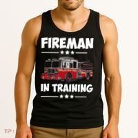 FIREMAN IN TRAINING for boy and girl Tank Top thumb 3