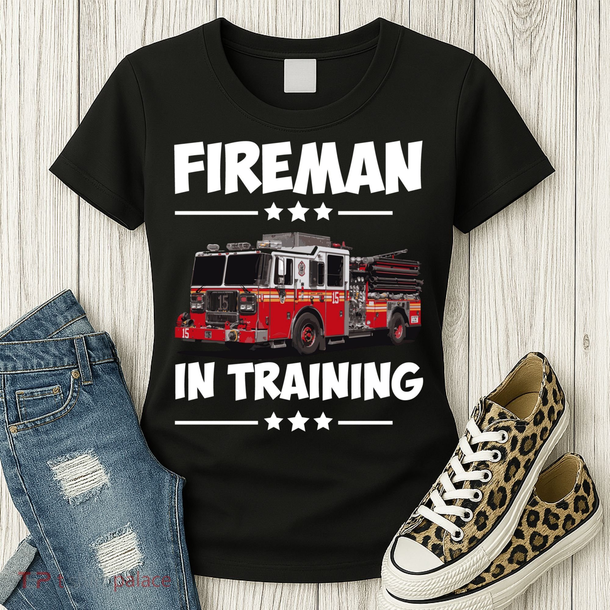 FIREMAN IN TRAINING for boy and girl Women's T-Shirt