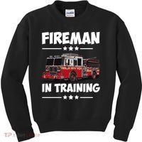 FIREMAN IN TRAINING for boy and girl Kids Sweatshirt thumb 0