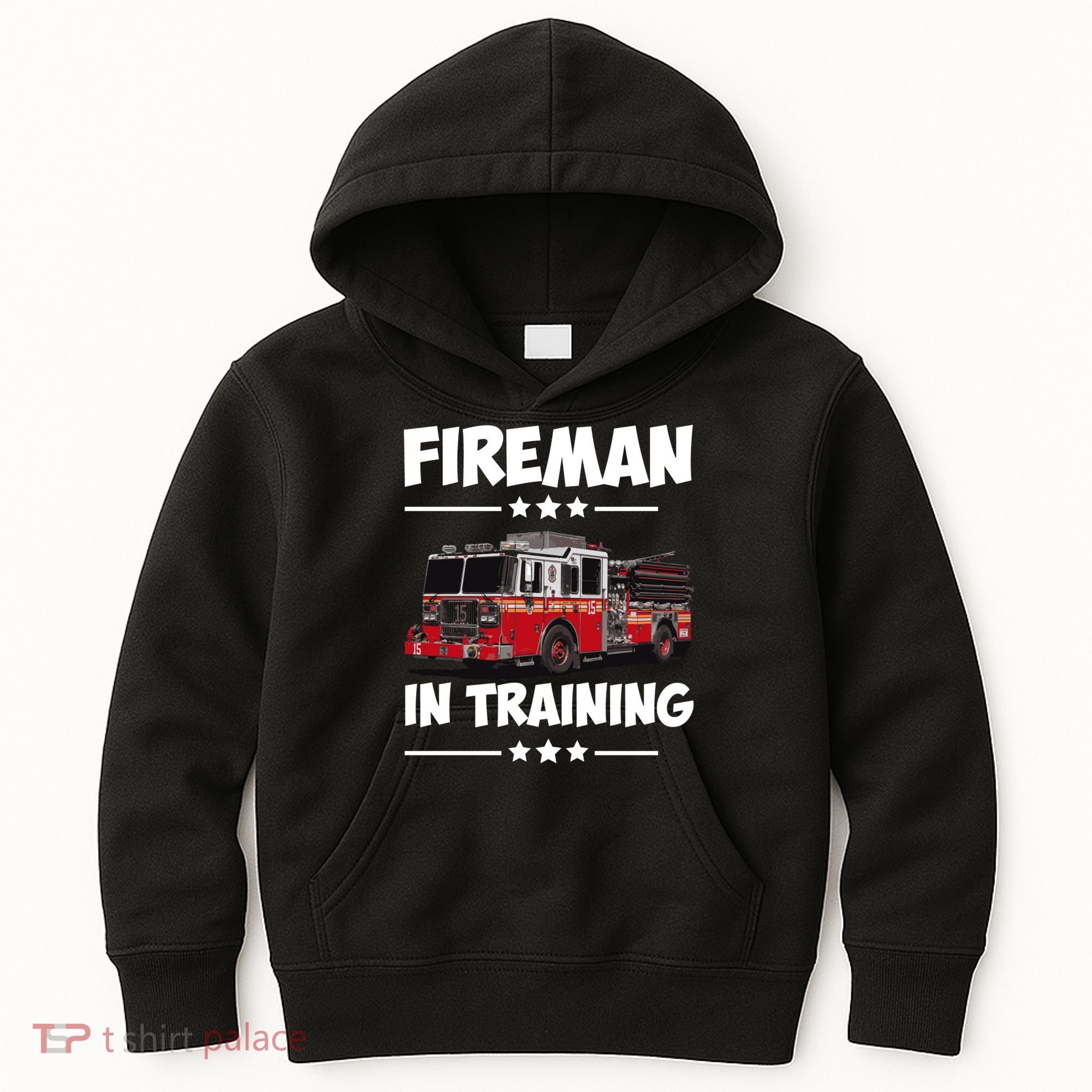 FIREMAN IN TRAINING for boy and girl Kids Hoodie