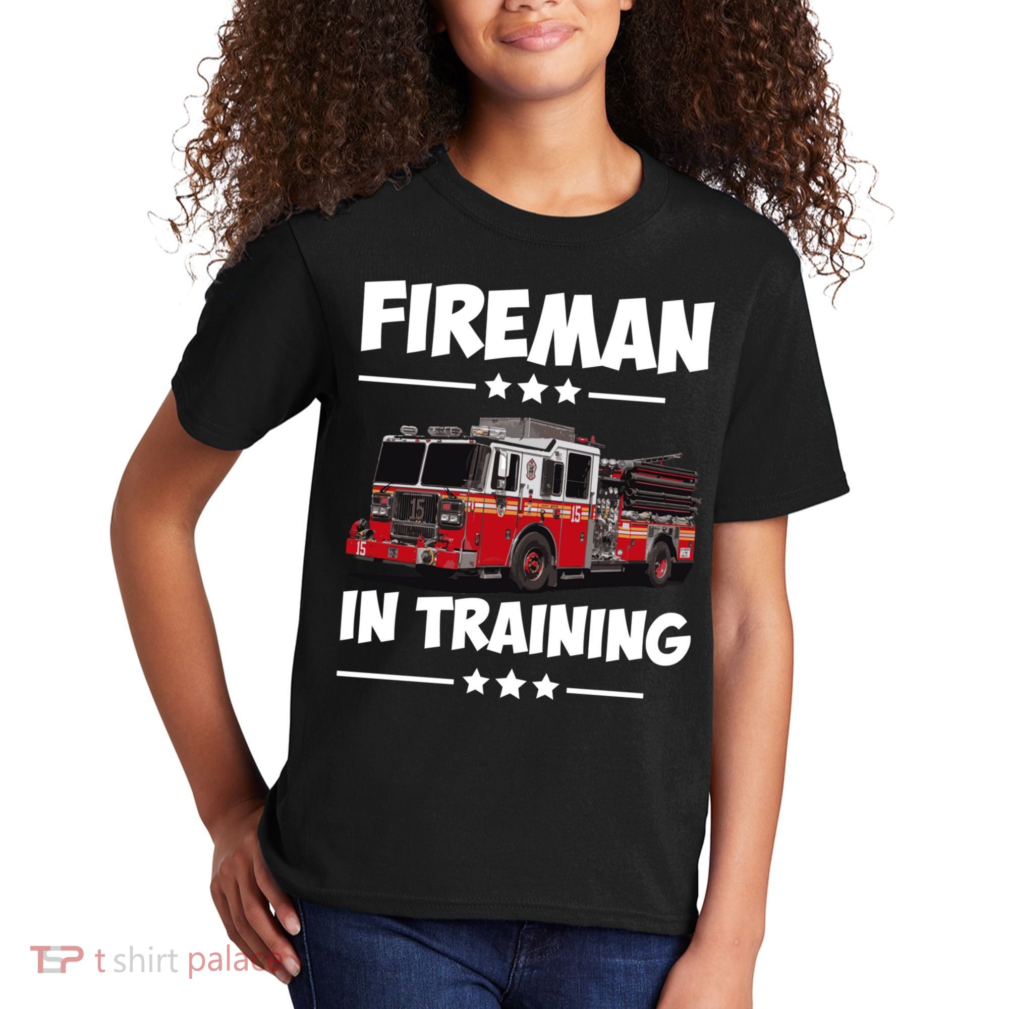 FIREMAN IN TRAINING for boy and girl Kids T-Shirt