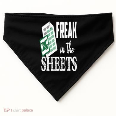 Freak In The Excel Sheets Funny Accountant Spreadsheet USA-Made Doggie Bandana