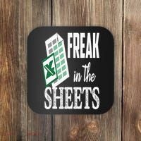Freak In The Excel Sheets Funny Accountant Spreadsheet Coaster thumb 0