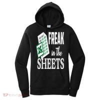 Freak In The Excel Sheets Funny Accountant Spreadsheet Women's Hoodie thumb 0