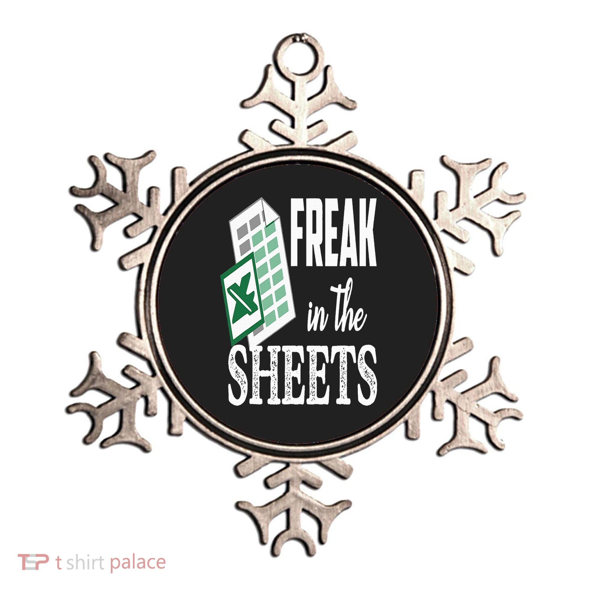 Freak In The Excel Sheets Funny Accountant Spreadsheet Ornament