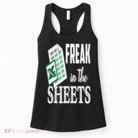 Freak In The Excel Sheets Funny Accountant Spreadsheet Women's Tank Top thumb 0