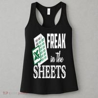 Freak In The Excel Sheets Funny Accountant Spreadsheet Women's Tank Top thumb 3