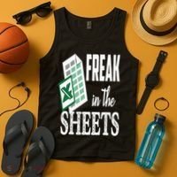 Freak In The Excel Sheets Funny Accountant Spreadsheet Tank Top thumb 4
