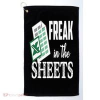 Freak In The Excel Sheets Funny Accountant Spreadsheet Golf Towel thumb 0