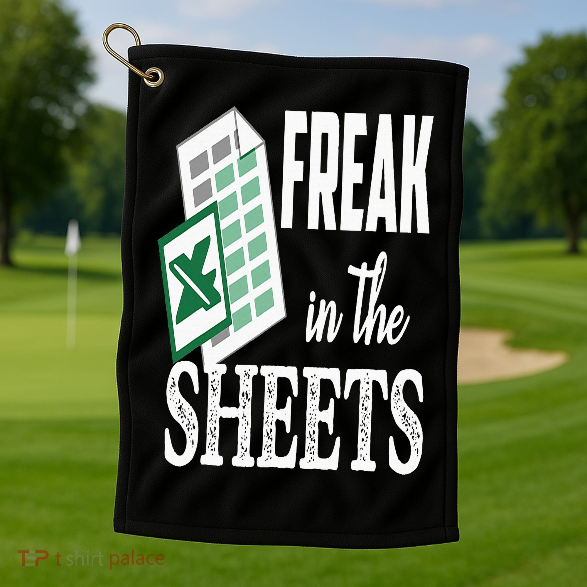 Freak In The Excel Sheets Funny Accountant Spreadsheet Golf Towel