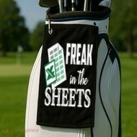 Freak In The Excel Sheets Funny Accountant Spreadsheet Golf Towel thumb 2