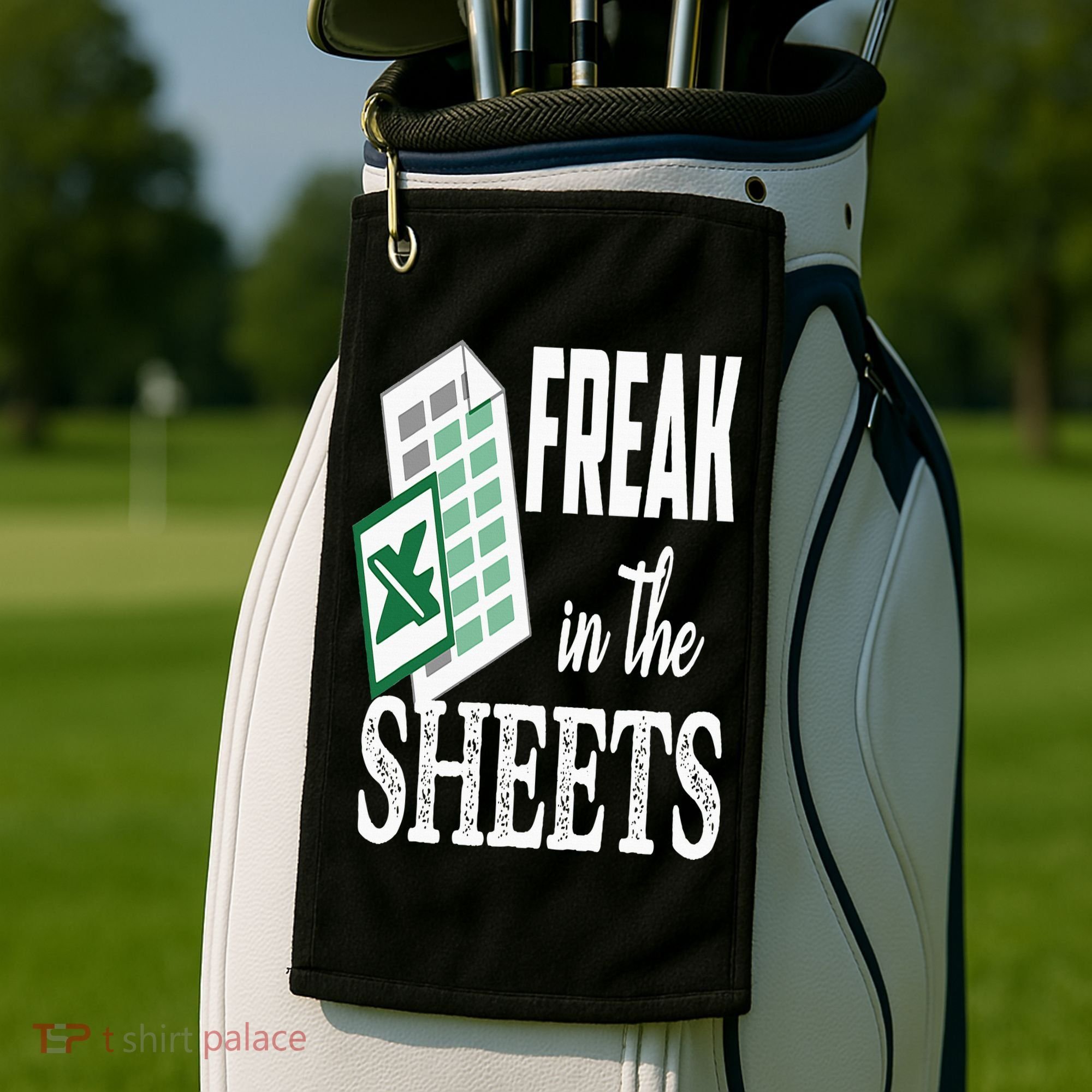 Freak In The Excel Sheets Funny Accountant Spreadsheet Golf Towel