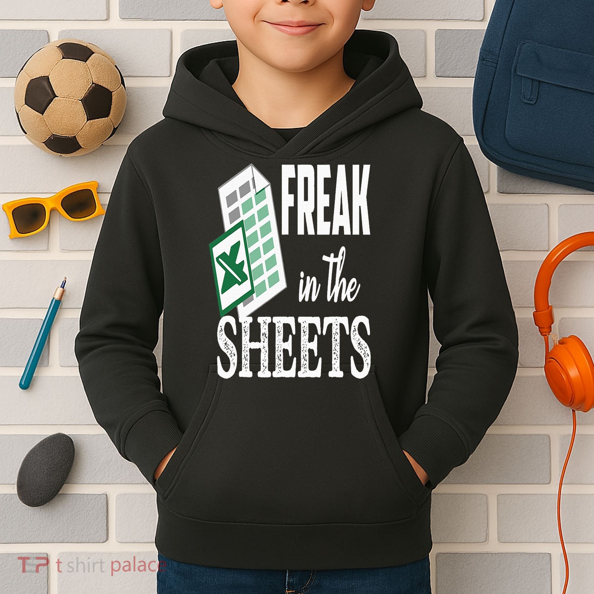 Freak In The Excel Sheets Funny Accountant Spreadsheet Kids Hoodie